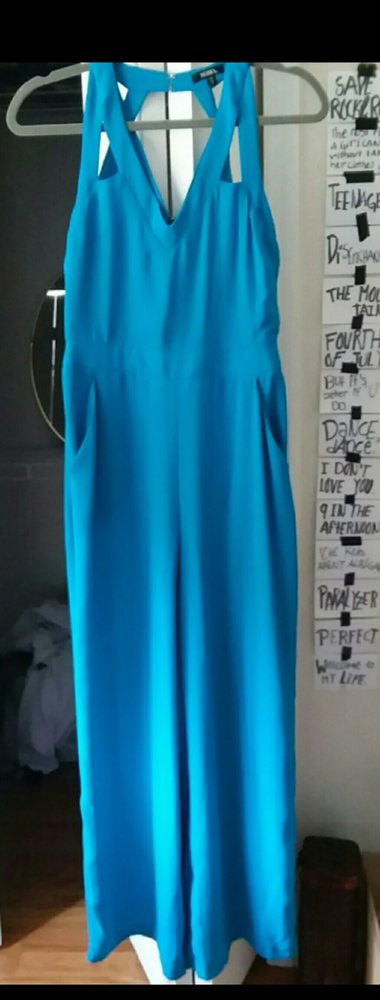 XOXO Blue Overall Jumpsuit